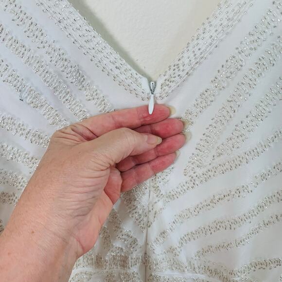 Lulu's White V-Neck Jumpsuit - Picture 10 of 13